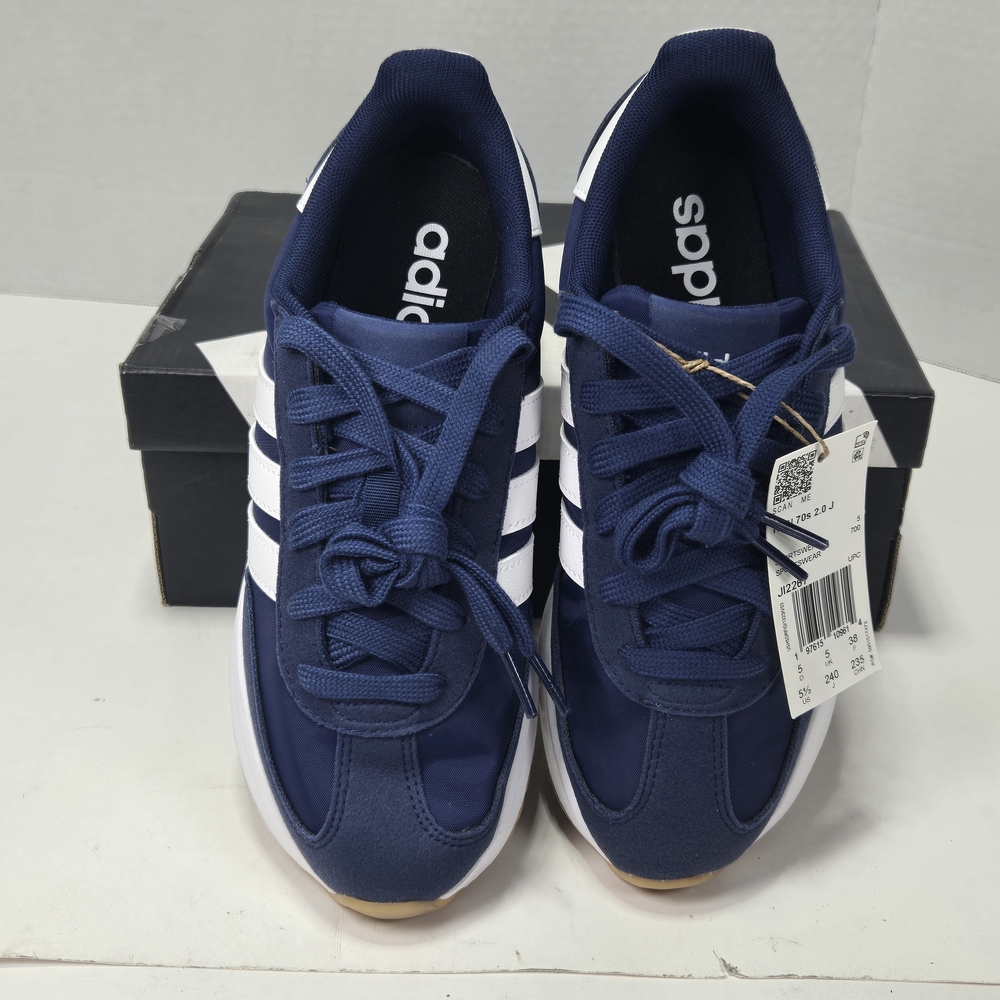 Adidas RUN 70s 2.0 Navy and White Retro Sneakers Size Junior 5.5 Women's Size 7 - Picture 8 of 13